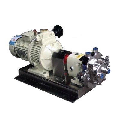 High efficiency electric drive liquid chocolate molasses transfer pump lobe pump